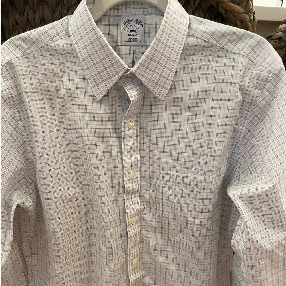 Like New Brooks Brothers Regent Dress Shirt 15.5 neck 32/33 length